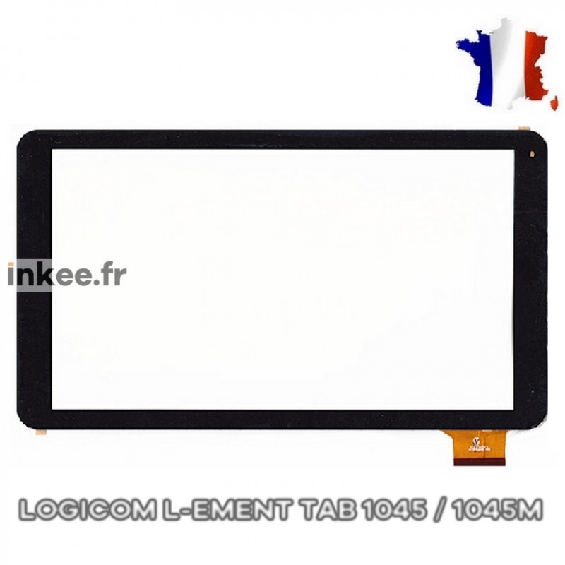 Vitre tactile Logicom L-Ement Tab 1045 / 1045M noir