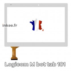 Vitre tactile pour Logicom M bot tab 101 blanche